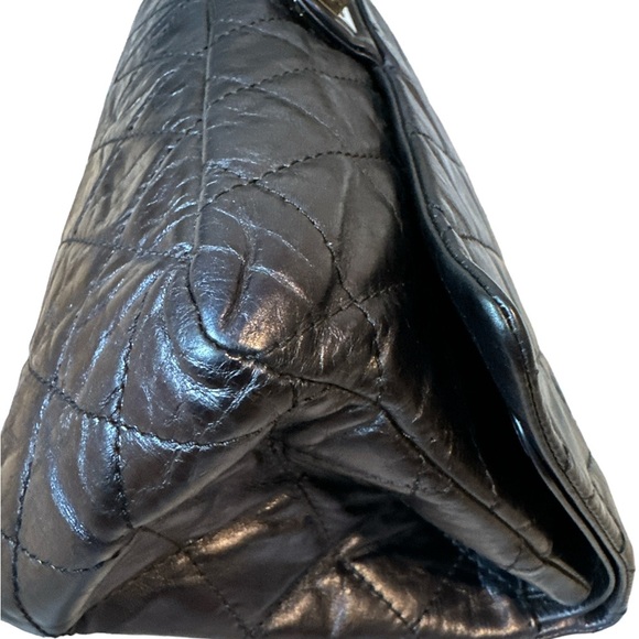 EUC Chanel 2.55 Handbag 334753 |Collector Square in a blue purple leather color - Picture 9 of 14